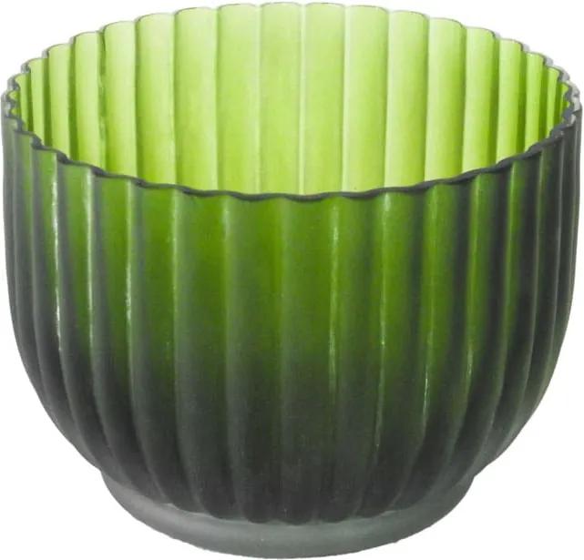 Vaso Decorativo em Vidro na Cor Verde - 12x16cm