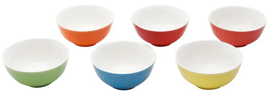 Jogo Bowls De Cerâmica Coloridos 6 Peças Mary 13x8cm 1134 Bon Gourmet