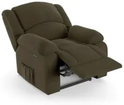 Poltrona do Papai Reclinável Pietra Power Touch Massagem FH9 Veludo Ca