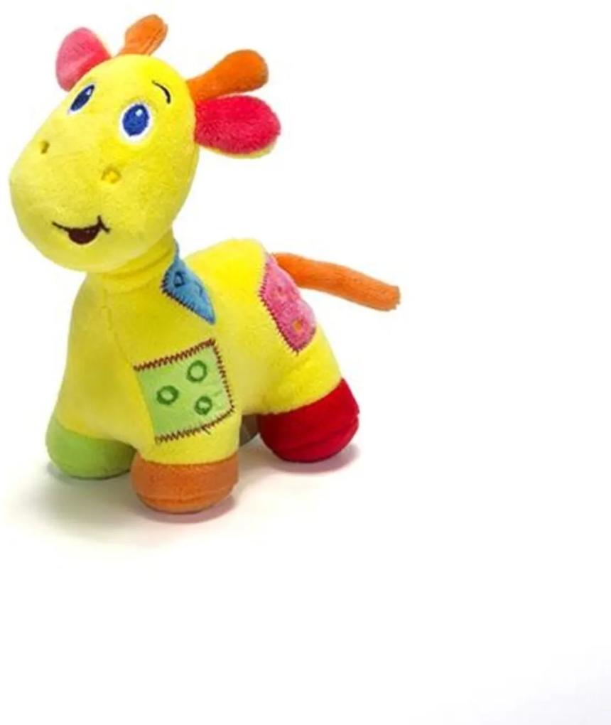 Chocalho de Pelucia Unik Toys Girafa Amarela