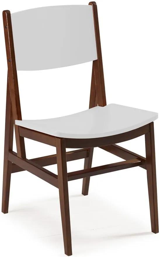 Cadeiras para Cozinha Dumon 87 cm 951 Cacau/Branco - Maxima