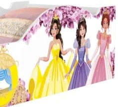 Mini Cama Infantil 148x68cm Personagens Princesa Rosa Z53   - Mpozenat