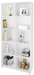 Mesa Escrivaninha Lagan e Estante Livreiro 90x187cm Lean A06 Branco -