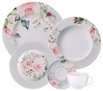 Aparelho de Jantar Tramontina Ornatta em Porcelana Decorada 20 Peças