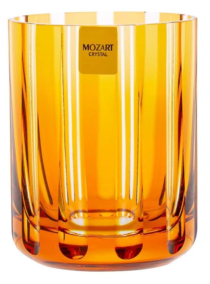 Copo de Cristal Lapidado Artesanal p/ Whisky - Amarelo - 18  Amarelo - 18