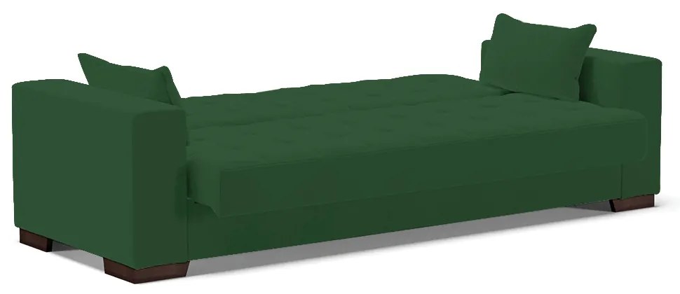 Sofá Cama Casal 3 Lugares 210cm Lisboa Veludo  D03 - D'Rossi - Verde