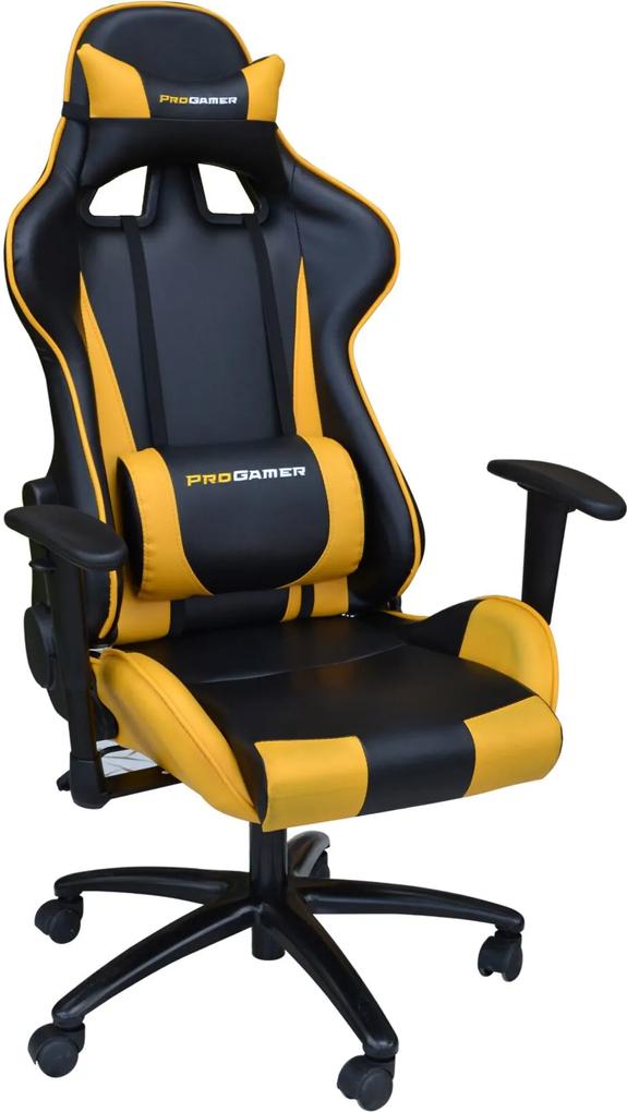 Cadeira Office Pro Gamer V2 Preta E Amarela Rivatti Móveis