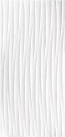 Revestimento Luce Meggagres Wave White "A" 45x90 Retificado