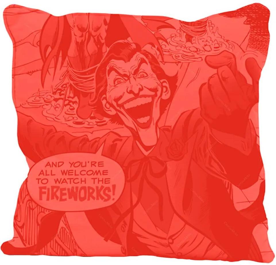 Capa para Almofada DC Comics Joker Fireworks em Poliester - Urban