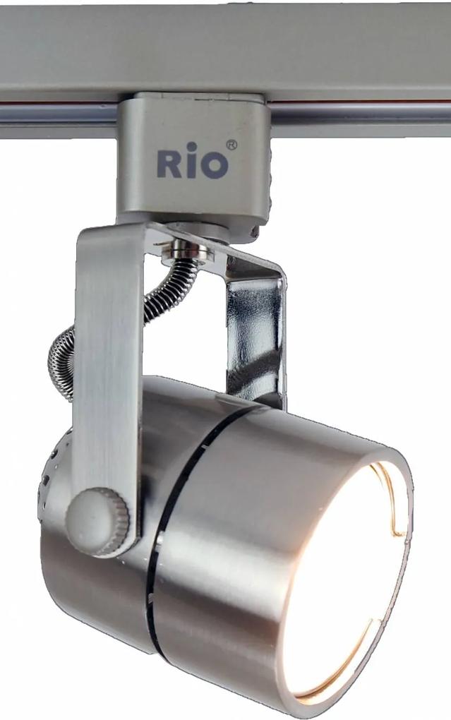 spot p/trilho RIO 1Xdic. prata direcionável Stella SD1050ST
