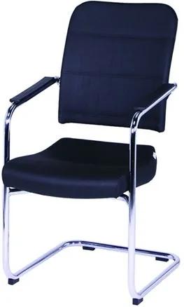 Cadeira Diretor Fixa Cromada Preto