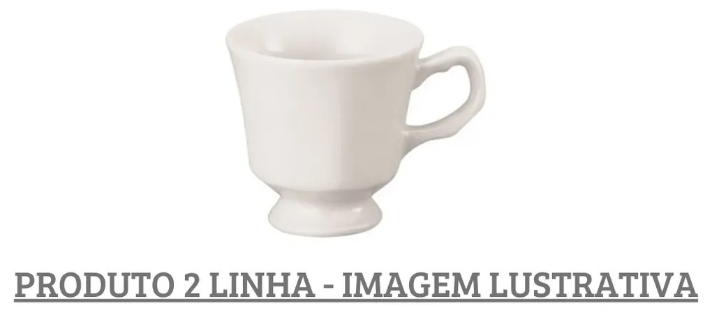 Xicara Café Sem Pires 60Ml Porcelana Schmidt - Mod. Prisma 2º Linha