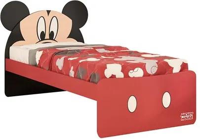 Cama Infantil Mickey Disney Plus Vermelho/Preto - Pura Magia