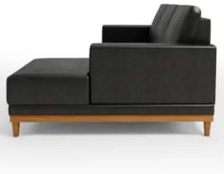 Sofá 3 Lugares 200cm Living Com Chaise Direito Sala de Estar Kayrós D0