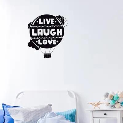 Adesivo Decorativo Live Laugh Love Medidas 0,59X0,64 Metros (Viva, Ria E Ame)