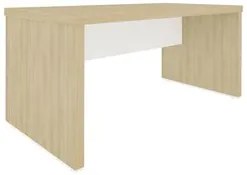 Mesa para Escritório 158cm Tamburato Corp A06 Carvalho/Branco - Mpozen