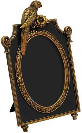 Porta Retrato Revestido em Resina Dourada - 30x20cm