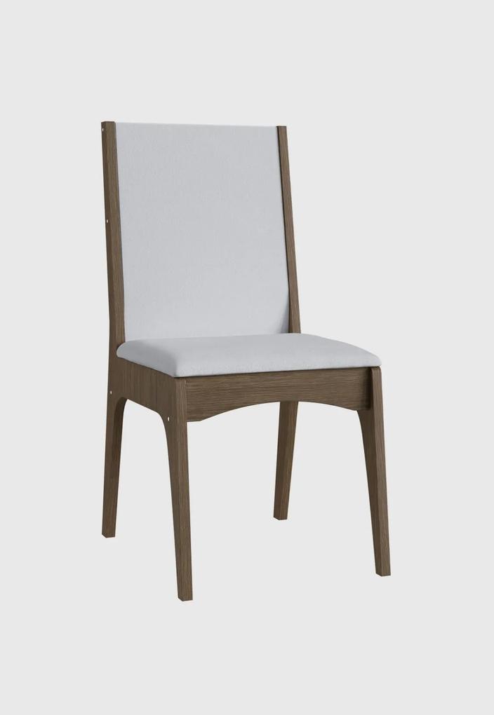 Cadeira MDF Estofada (Envelopada) Par Marrom Móveis CançÁo