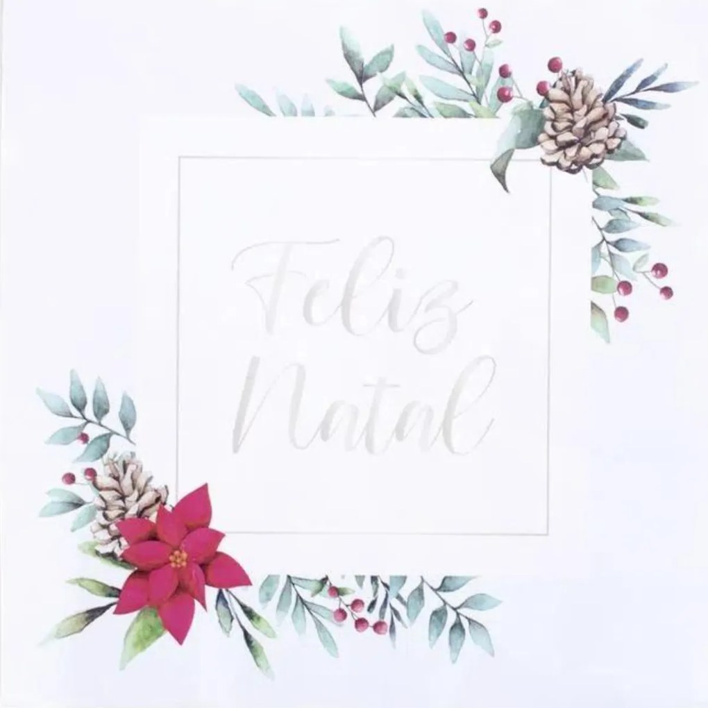 Guardanapo Feliz Natal 20 Folhas Em Papel - Cromus