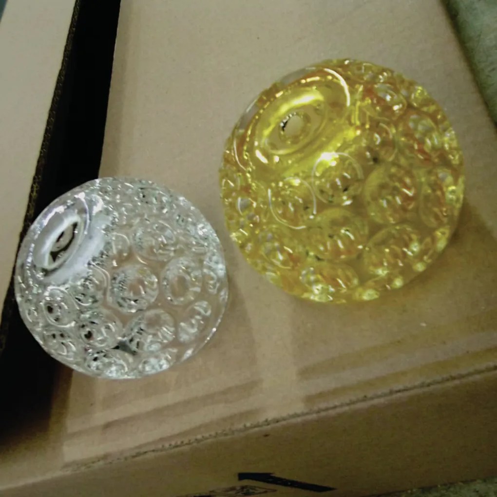 Pendente Retangular 100X22X18Cm Metal E Vidro Cristal Ø8Cm 06Xg9 | Old... (COBRE BRILHO, AMBAR)