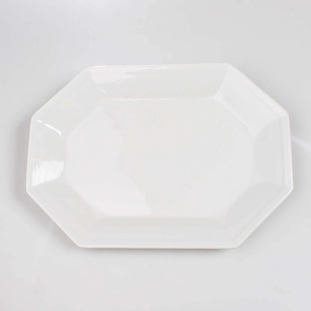 Tavessa Rasa Oval Oitavada 36 cm Porcelana Schmidt - Mod. Prisma