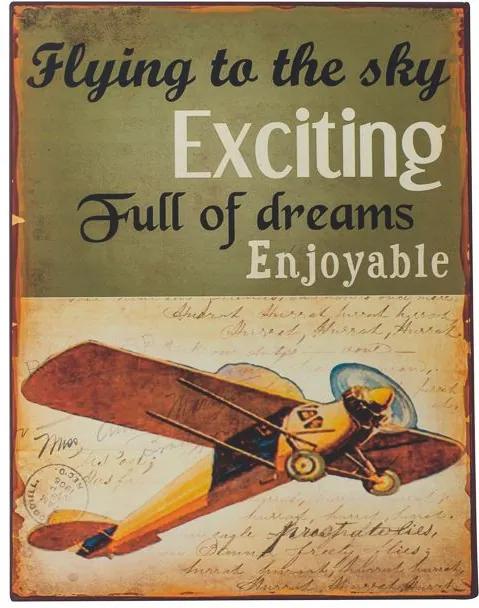 Placa Decorativa Flying To The Sky