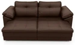 Sofá Retrátil 2 Lugares Para Sala 175cm Dijon Couro Caramelo S07 - Mpo