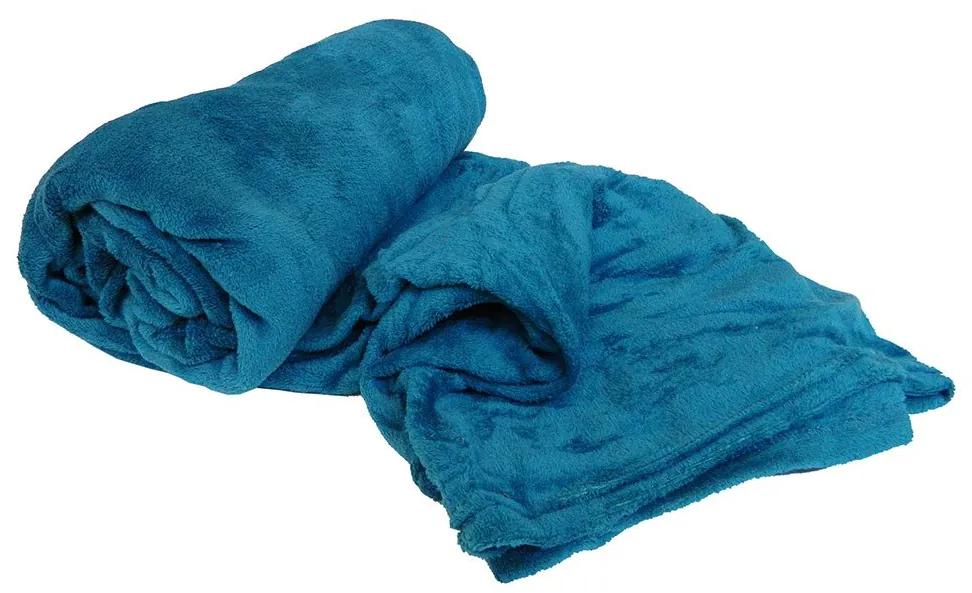Manta Cobertor Casal Azul em Microfibra da Corttex Home Design