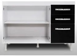 Balcão Gabinete Para Pia 120cm Nathan 2 Portas Branco - Nathy Móveis