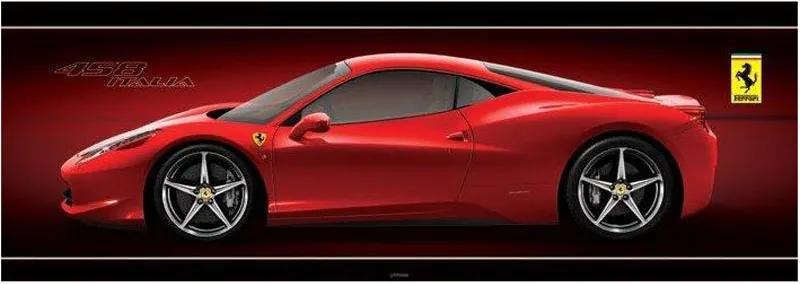 Poster Ferrari 458 Itália 158x53cm Com/sem Moldura