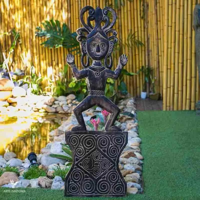 Escultura Étnica em Madeira | Bali