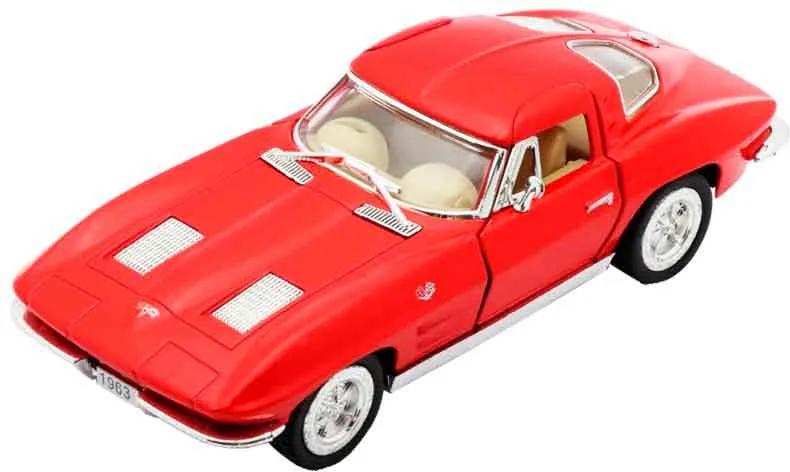 Miniatura 1963 Corvette Sting Ray Escala 1:36 Vermelho