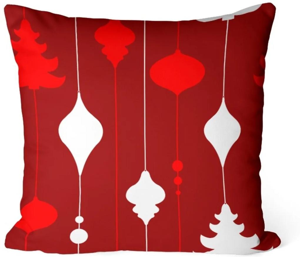 Capa de Almofada Love Decor Avulsa Decorativa Elementos Natalinos Vermelho