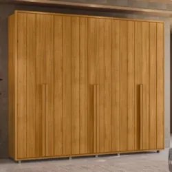 Guarda Roupa Casal 278cm Com 6 Portas Zac Cinamomo Z10      - Mpozenat