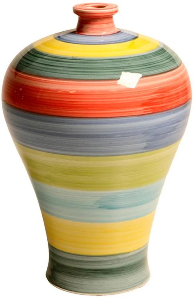 Vaso Decorativo de Porcelana Colorida Chiziane