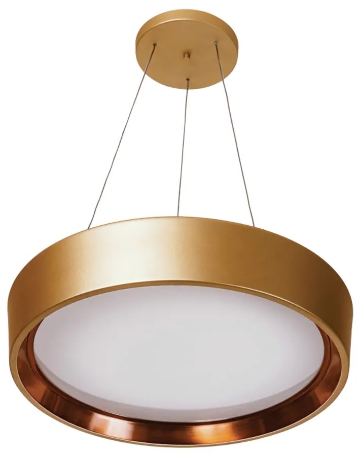 Pendente Rubi Ø53X14Cm Led 30,5W Bivolt | Usina 19061/53 (GF-M Grafite Metálico, 3000k)