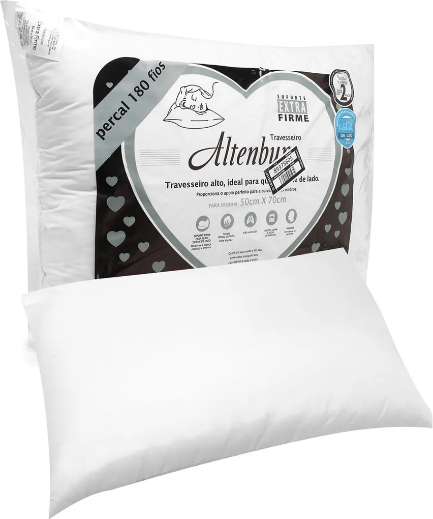 Travesseiro Altenburg Anti Sufocante 50x70cm Branco