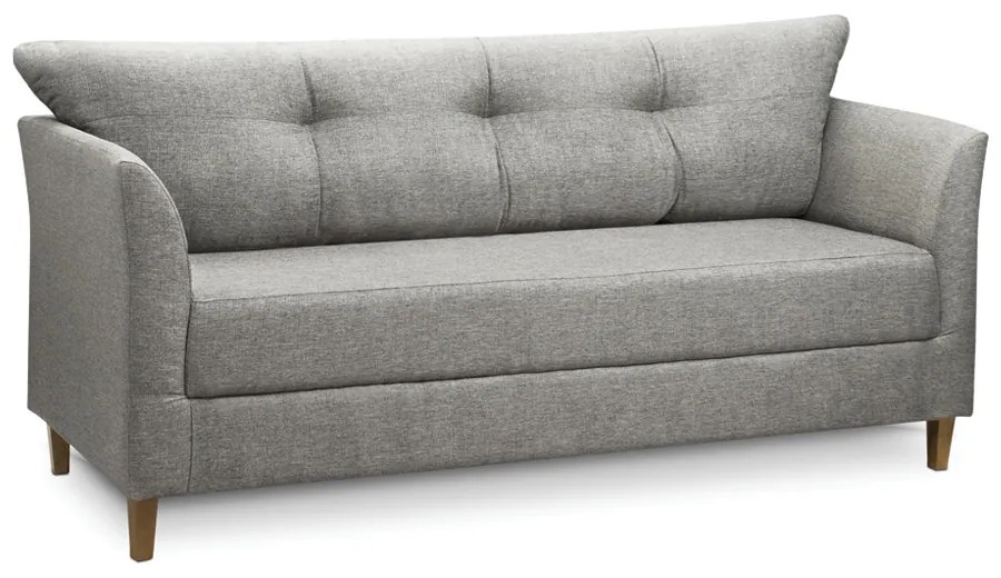 Sofá 3 Lugares Living para Sala Leblon 180cm Linho Cinza E03 - D'Rossi