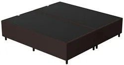 Cabeceira com Base Cama Box Casal Queen 158x198 Hit ID5 Corano Marrom/