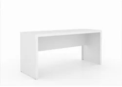 Mesa para Home Office de 163 cm de Largura ME4109 Branco - Tecno Mobil