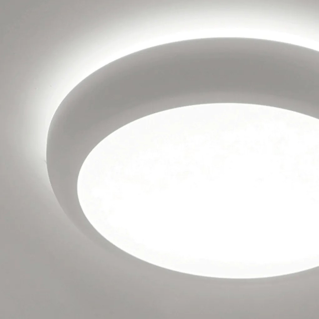 Plafon Bold Redondo Ø40X7,5Cm Led 32W Bivolt - Usina 19670/40 (MR-T - Marrom Texturizado, 3000k)