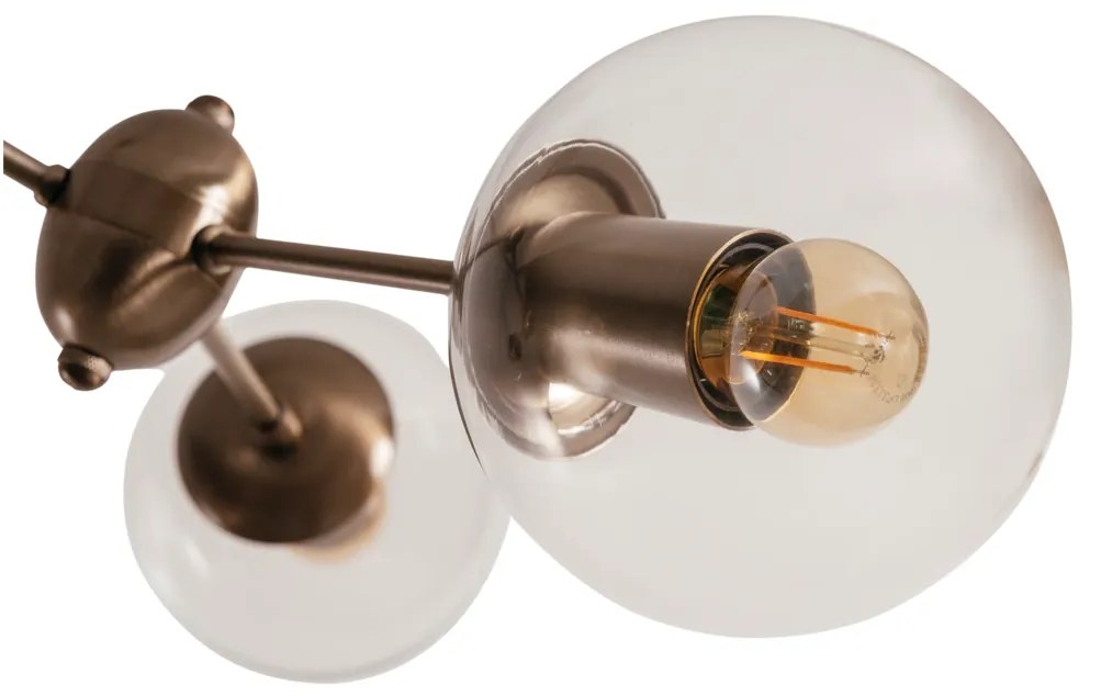 Pendente Cacau Ø68X57X64Cm 4Xg9 / Metal E Globo Ø12Cm | Usina 16738/4 (CB-PV - Cobre Brilho Polido Verniz, FOSCO)