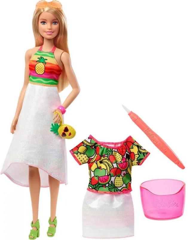 Boneca Barbie Crayola - Surpresa Frutas Arco-Íris - Mattel