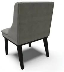 Kit 2 Cadeiras Estofadas para Sala de Jantar Base Fixa de Madeira Pret