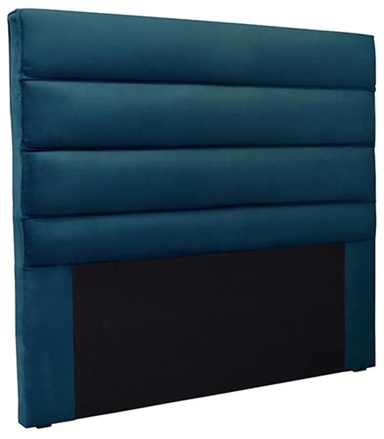 Cabeceira Decorativa 1,40M Guess Veludo Azul Marinho G63 - Gran Belo
