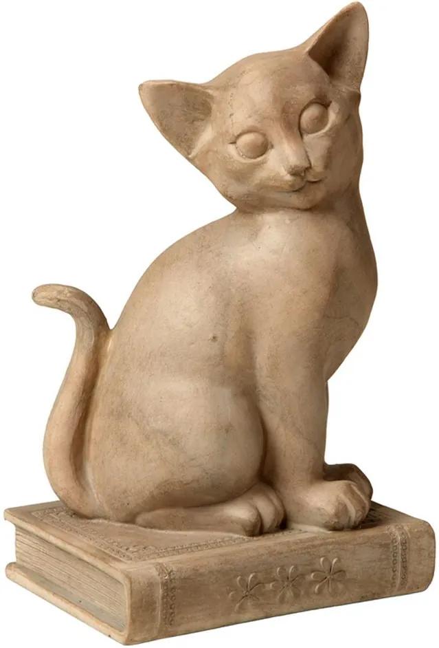 Escultura Decorativa de Resina Gato Sancho