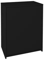 Balcão Home Office 2 Portas Mobile Cool Preto - Artany