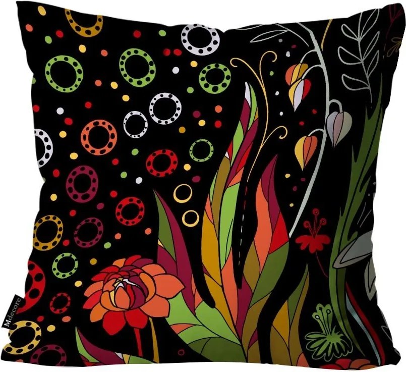 Capa para Almofada Mdecore Floral Colorida45x45cm