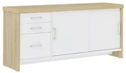 Conjunto Escritório Home Office 5 Peças Corp A06 Carvalho/Branco - Mpo