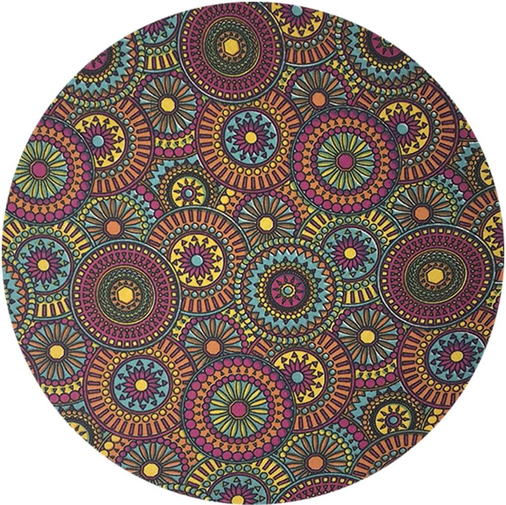 Sousplat Para Prato Suporte De Mesa Decorativo Mandala Colors 30 cm